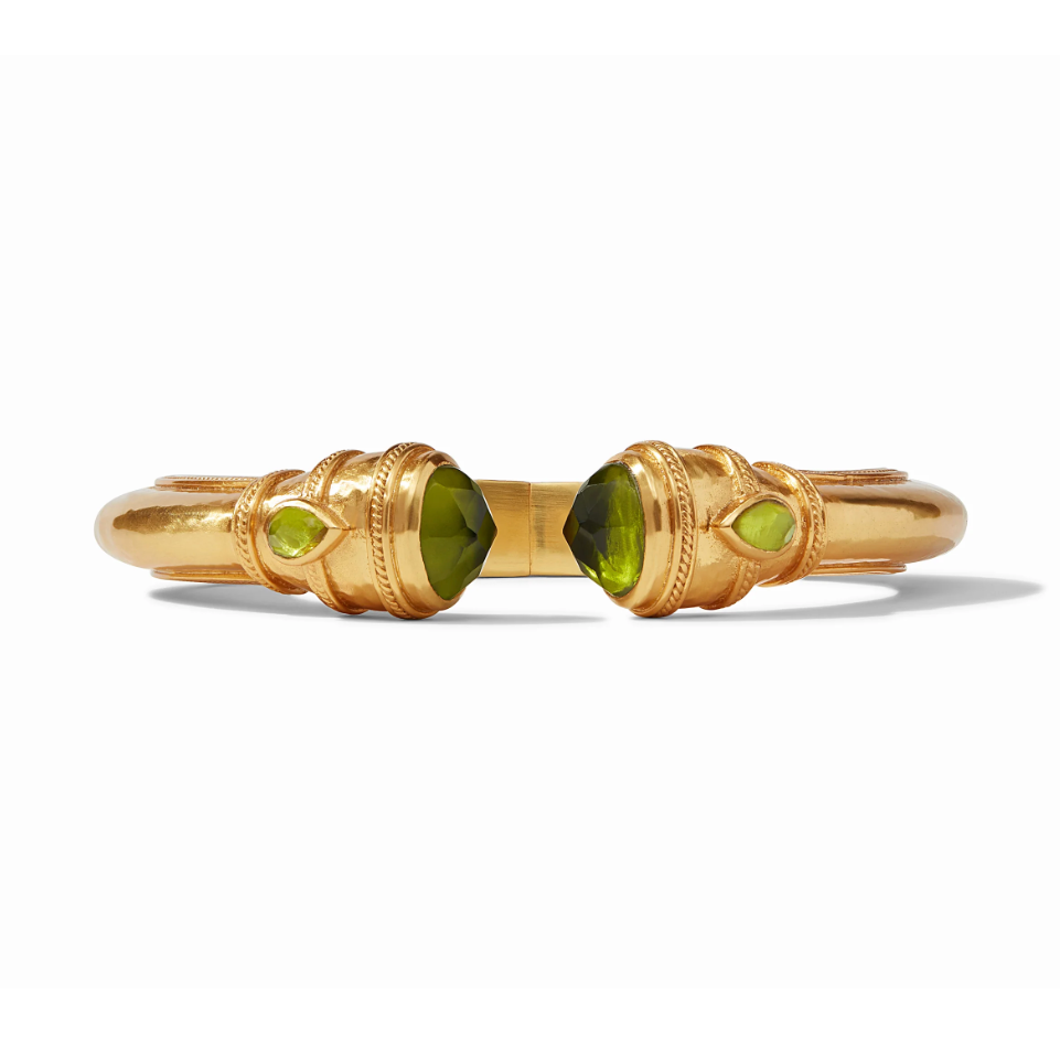 Cannes Demi Cuff, Iridescent Palmetto Green, Regular
