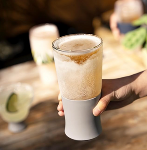 Glass Freeze Beer Glass Set - Gray