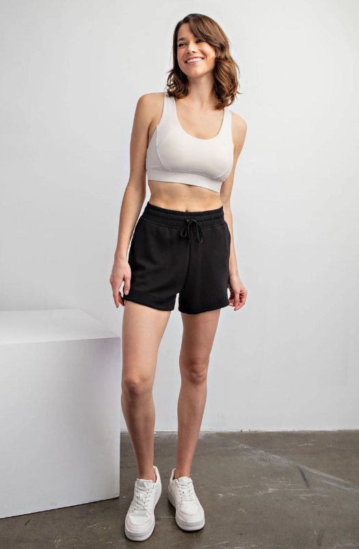 Black Modal Tulip Short