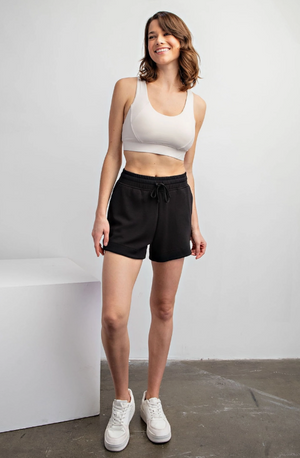 Black Modal Tulip Short