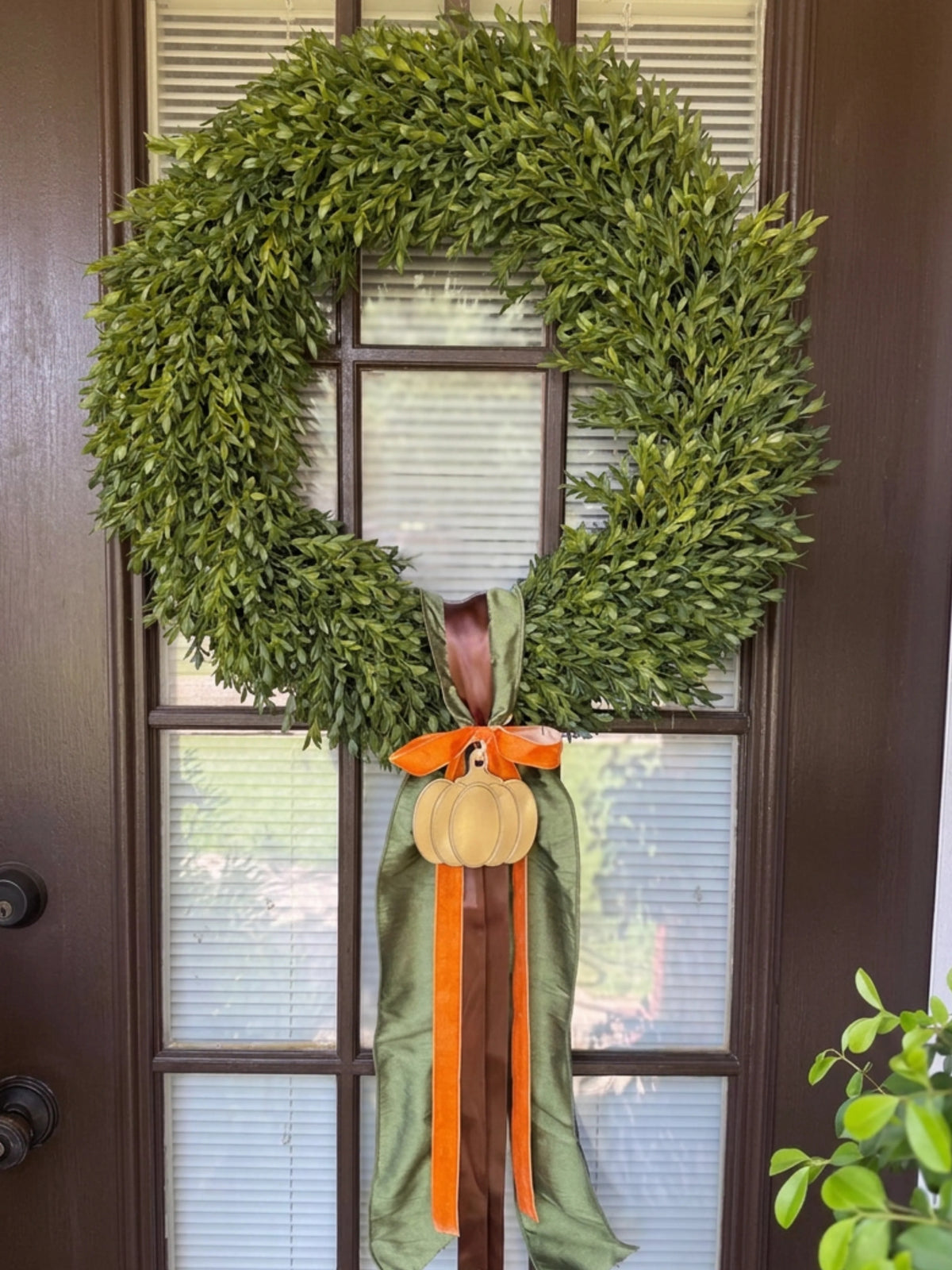 Wreath Ornament - Pumpkin