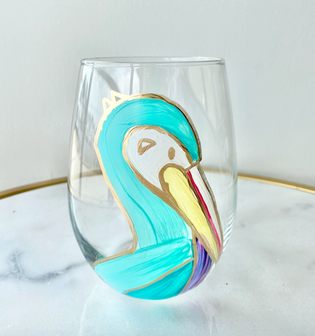 Pelican Wine Glass