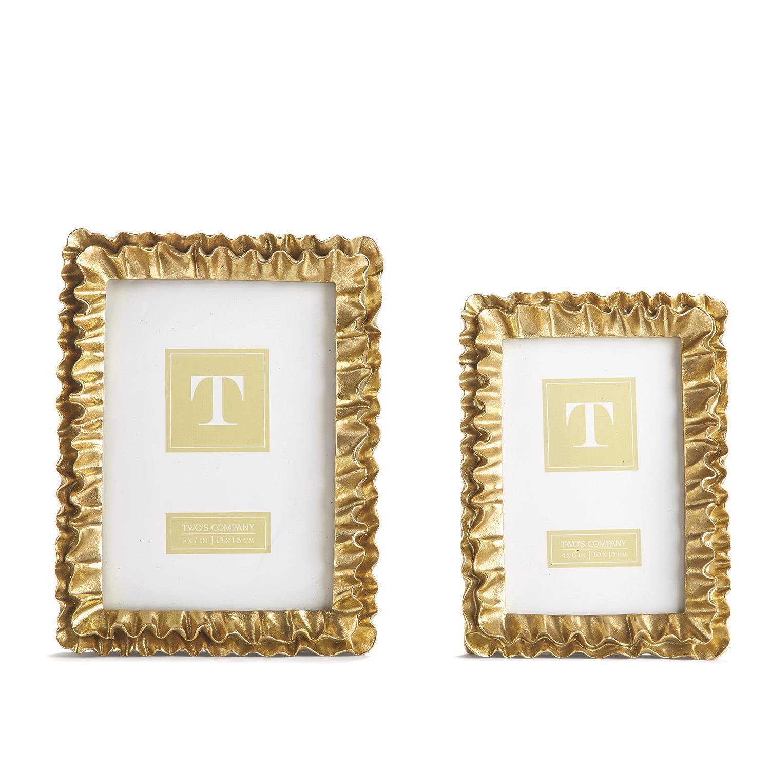 Gold Ruffle Frame