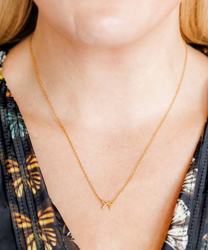 Necklace- Sadie Bow Gold