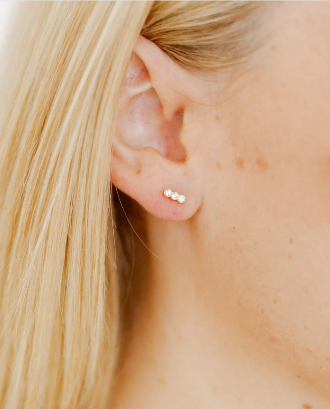 Screwback Stud - Poppy