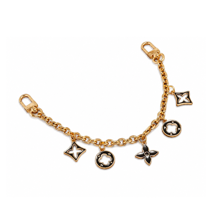 LV Rope Bag Charm Black
