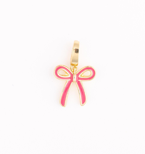 Pink Bow Charm