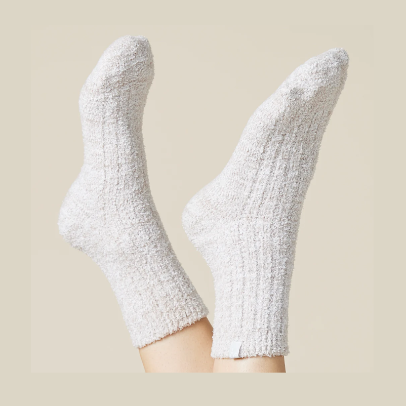 Marshmallow Crew Socks- Coco