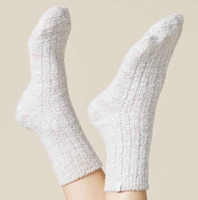 Marshmallow Crew Socks- Coco