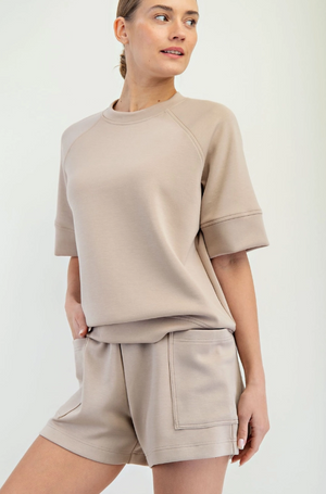 Mocha Cream Modal Top