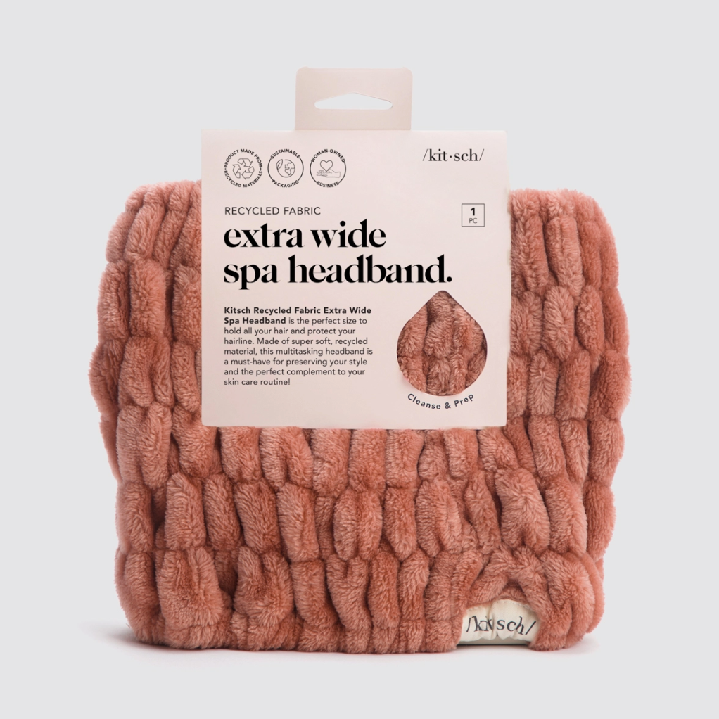 Extra Wide Spa Headband - Dusty Rose
