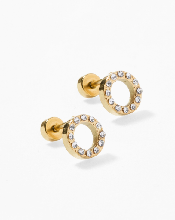 Screwback Stud - Lainey Gold