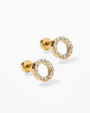 Screwback Stud - Lainey Gold
