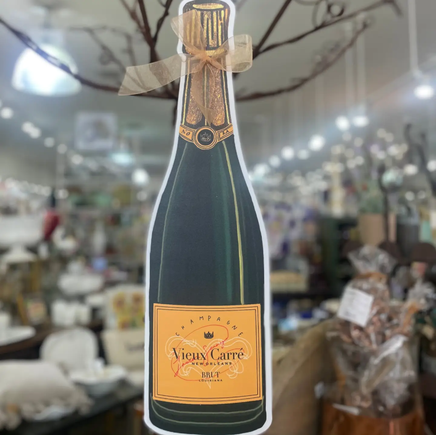 Champagne Bottle Door Hanger
