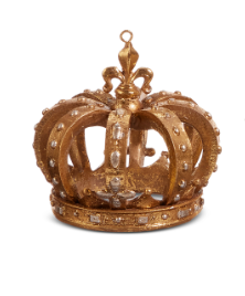 Gold Crown Ornament - Heirloom