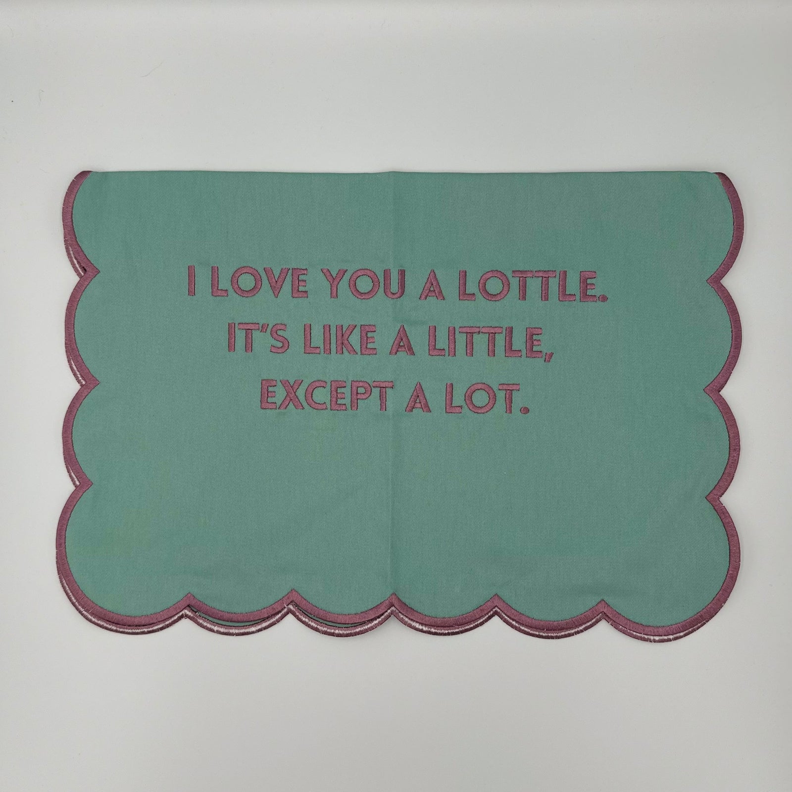 Love You a Lottle Scallop Towel