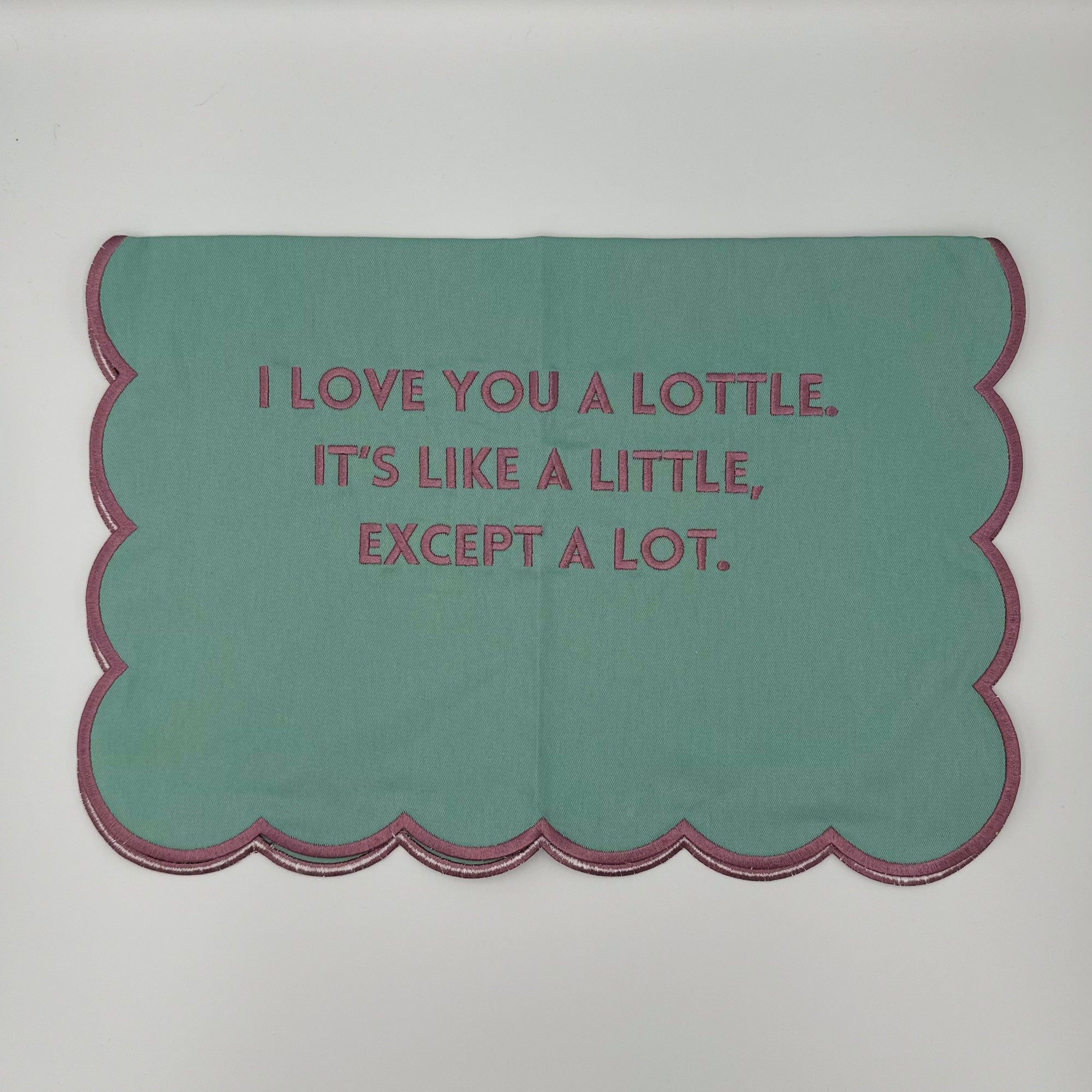 Love You a Lottle Scallop Towel
