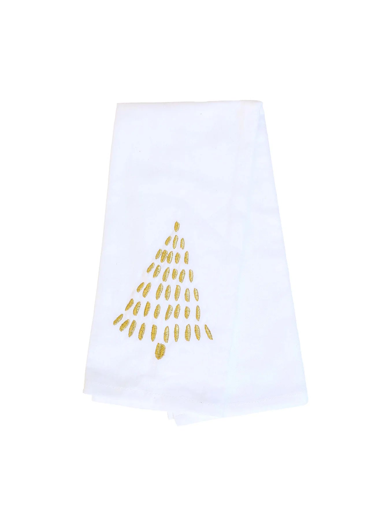 Gold Dots Tree Tea Towel