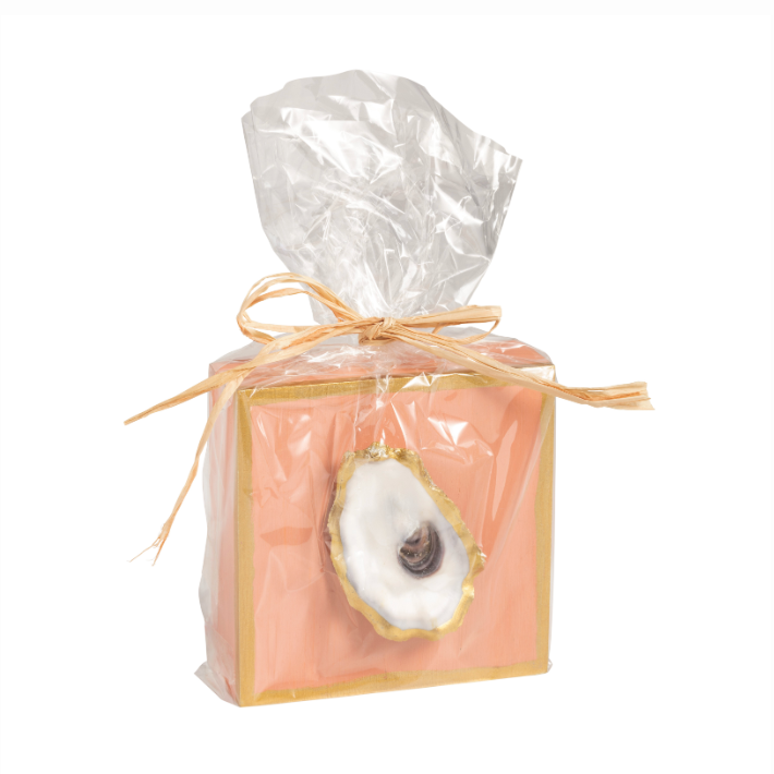 Coral Oyster Shell Plaque