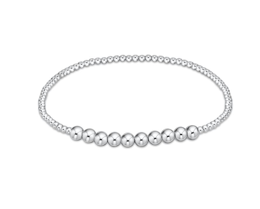 Classic Sterling Beaded Bliss 2mm 4mm Bead Bracelet