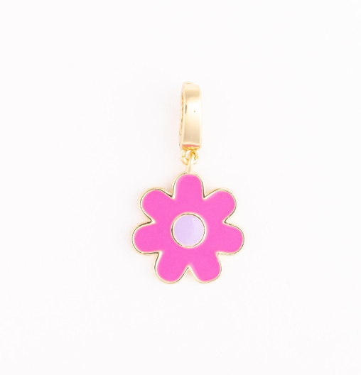 Pink Flower Charm