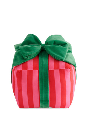 Stripe Gift Box Pillow- Lg