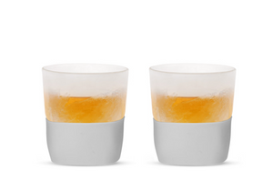 Glass Freeze Whiskey Glass Set - Gray