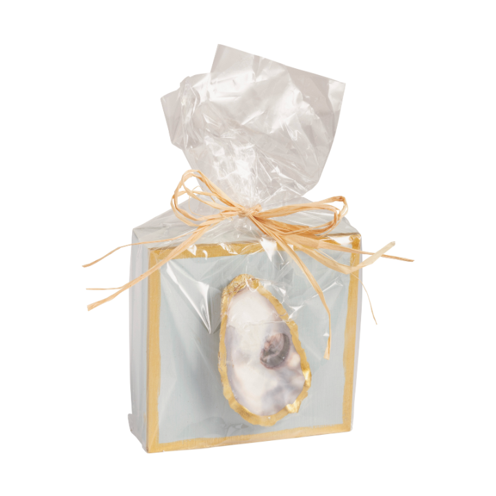 Light Blue Oyster Shell Plaque