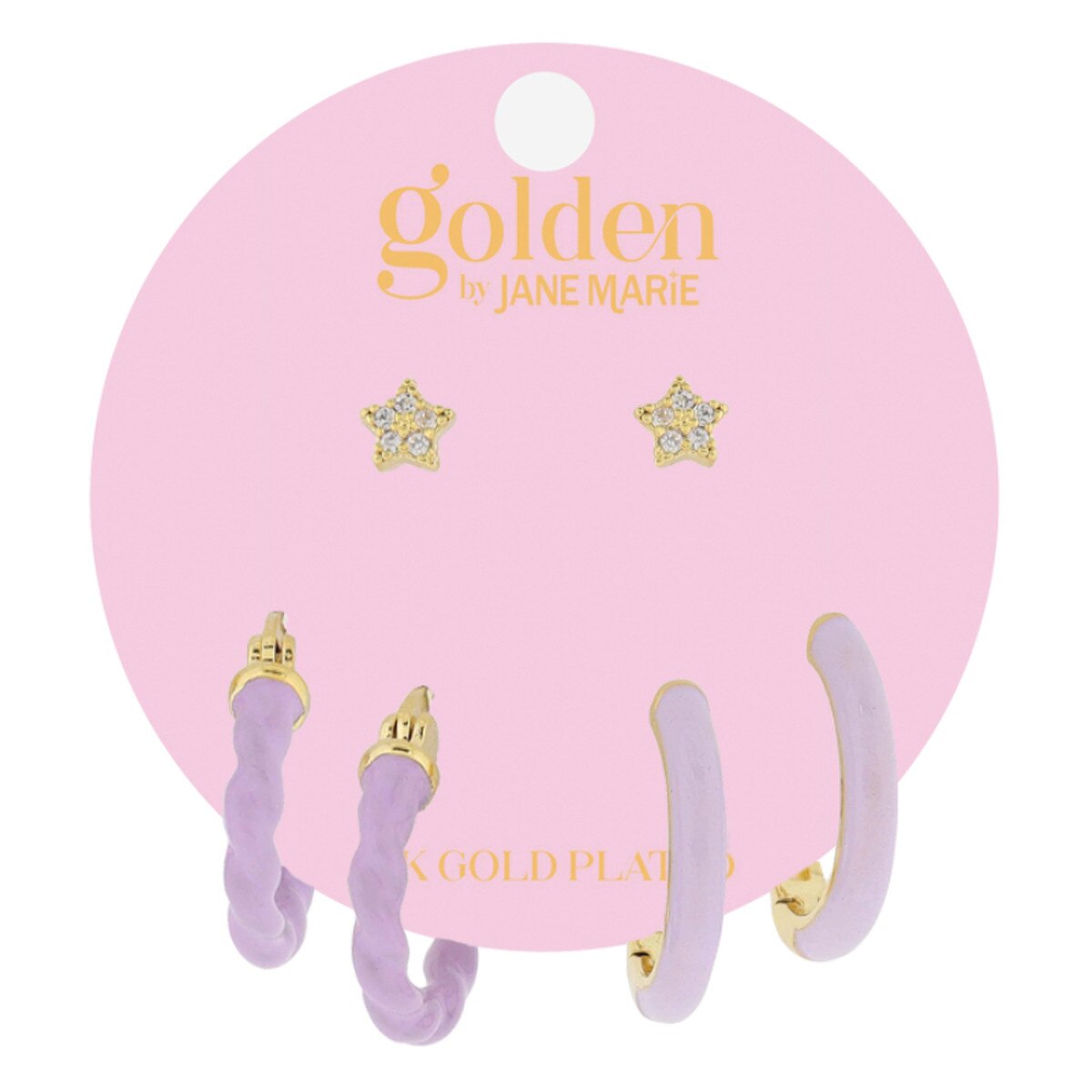 Golden Earrings Set