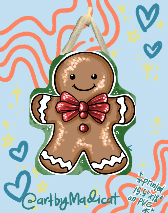 Gingerbread Man Door Hanger