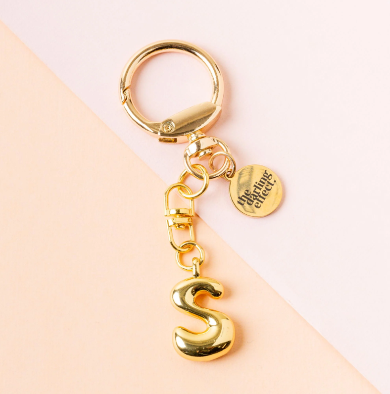 Bubble Letter Keychain