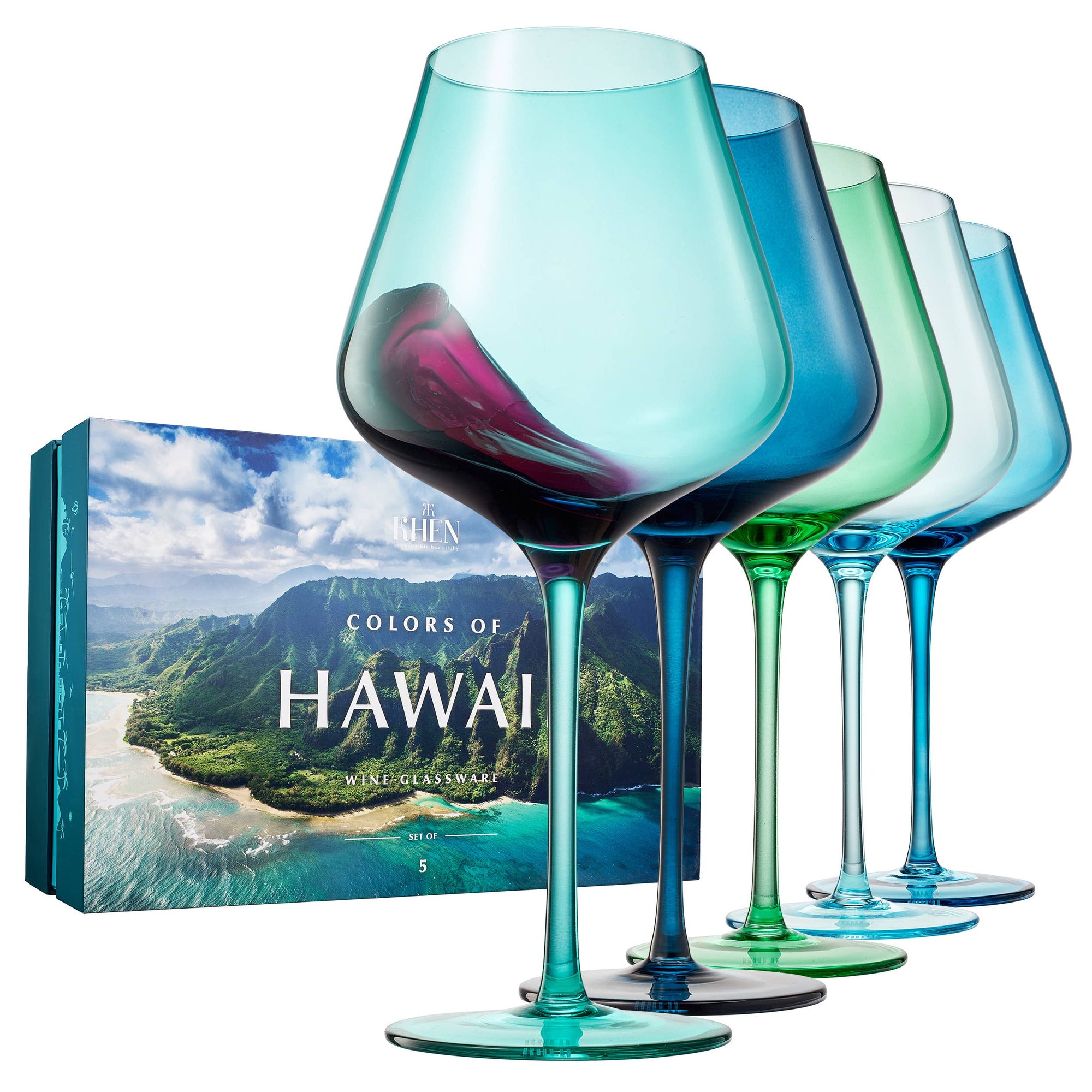 Beaches of Hawaii Glass Set