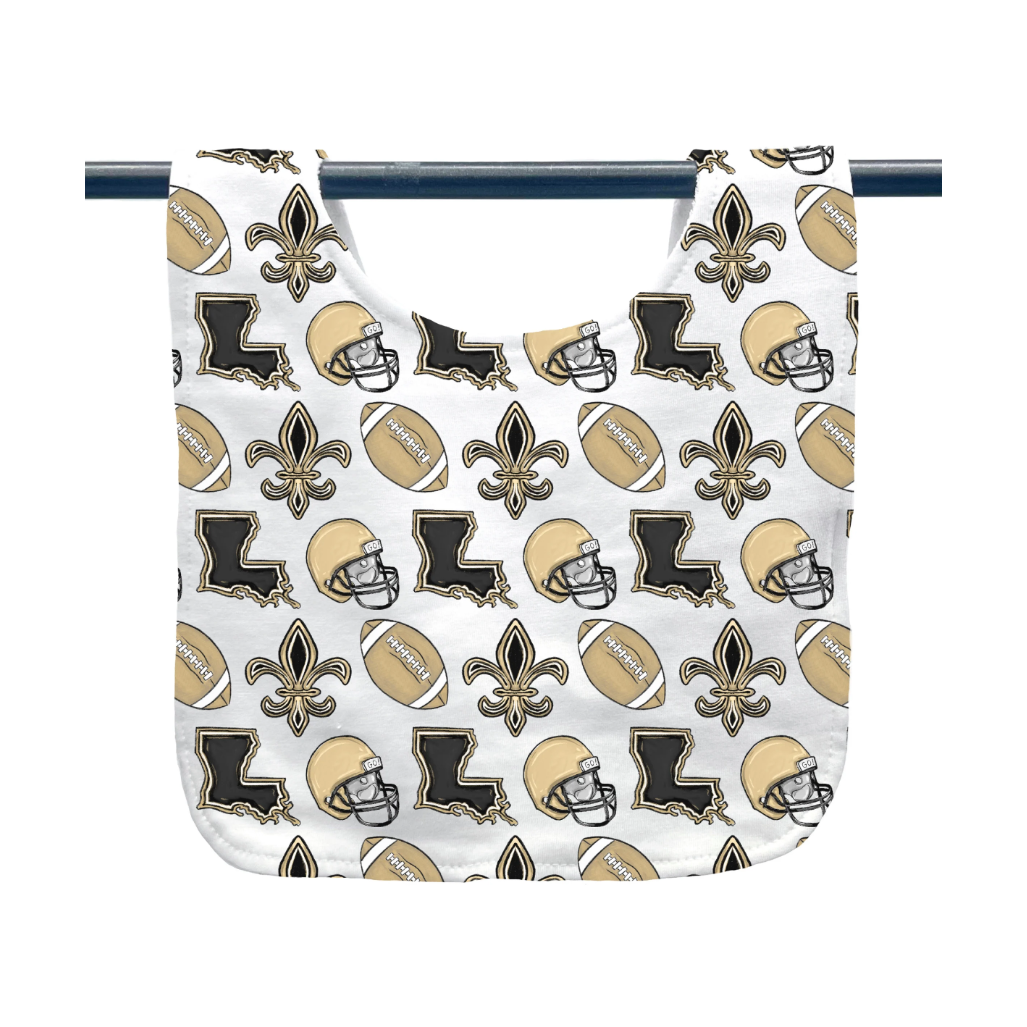 Louisiana Saints Baby Bib