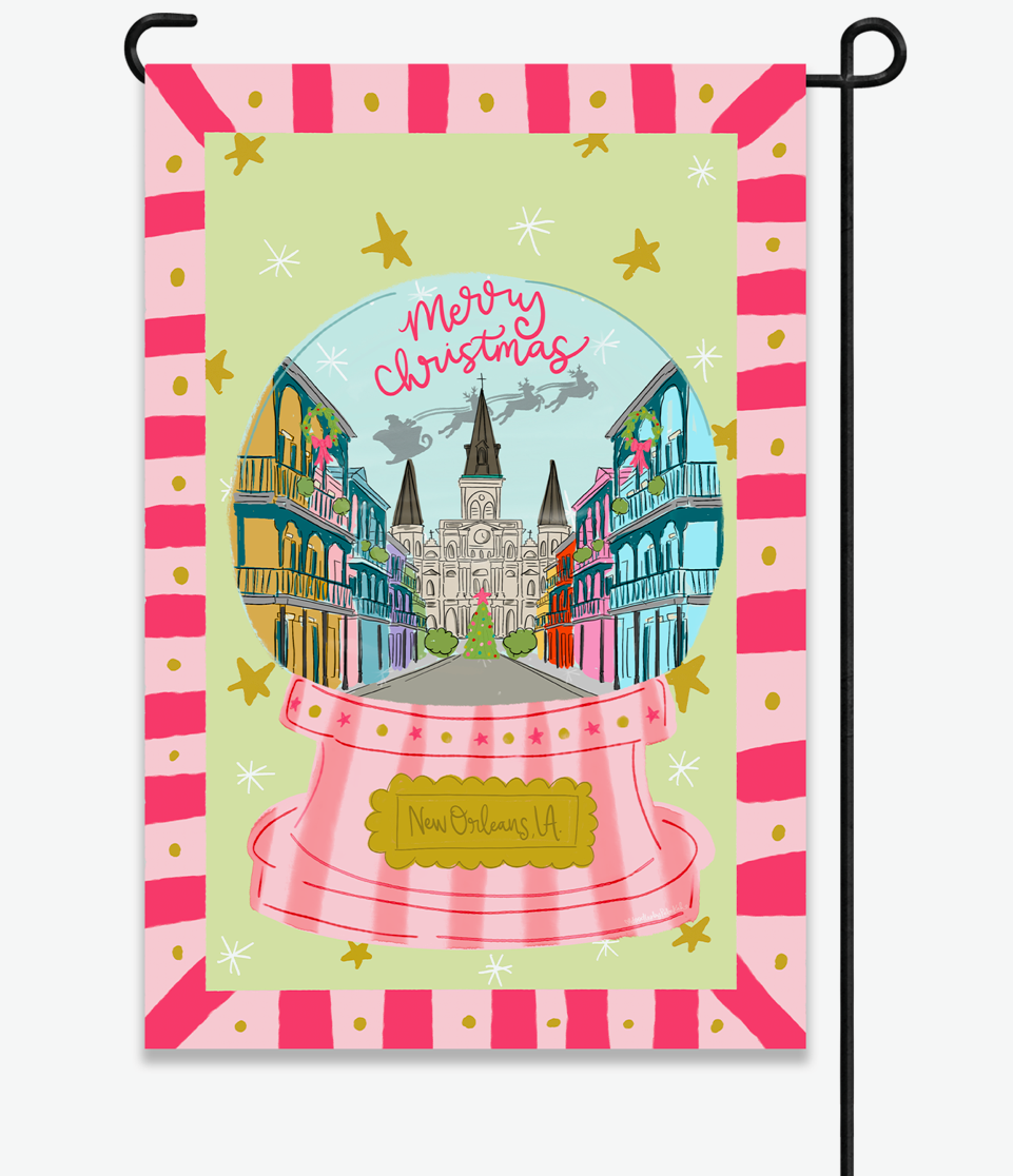 NOLA Globe Garden Flag