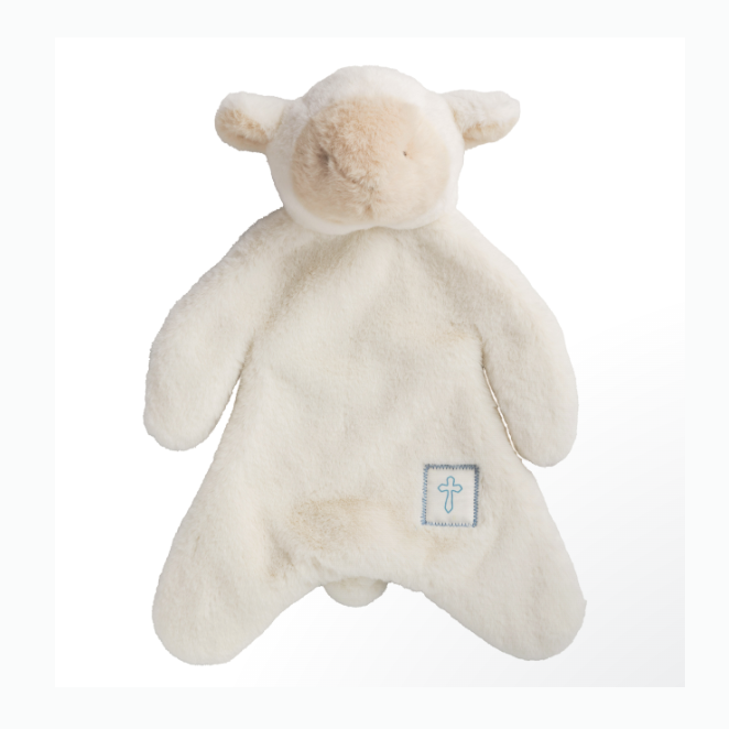 Blue Little Lamb Plush Woobie
