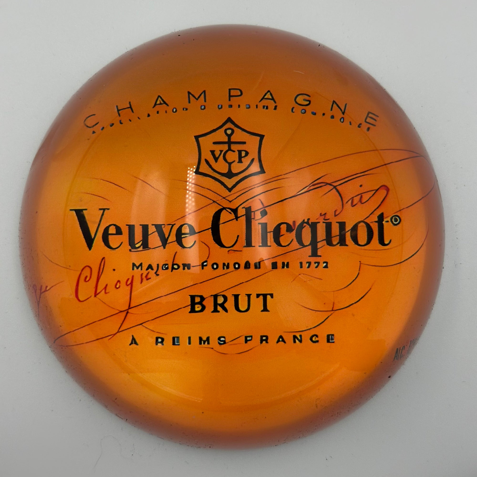 Paperweight Orange Champagne