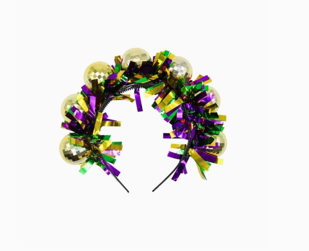 Mardi Gras Disco Ball Headband