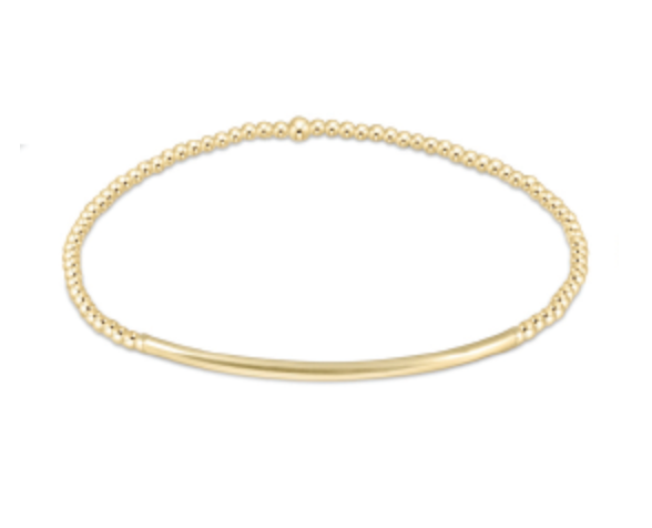 Classic 2mm Gold Bead Bliss Bar