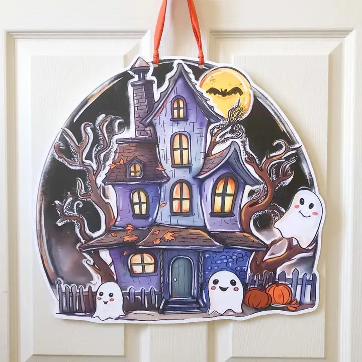 Haunted House Door Hanger