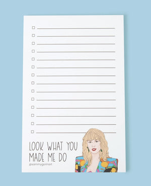 Look What You Made Me Do Notepad