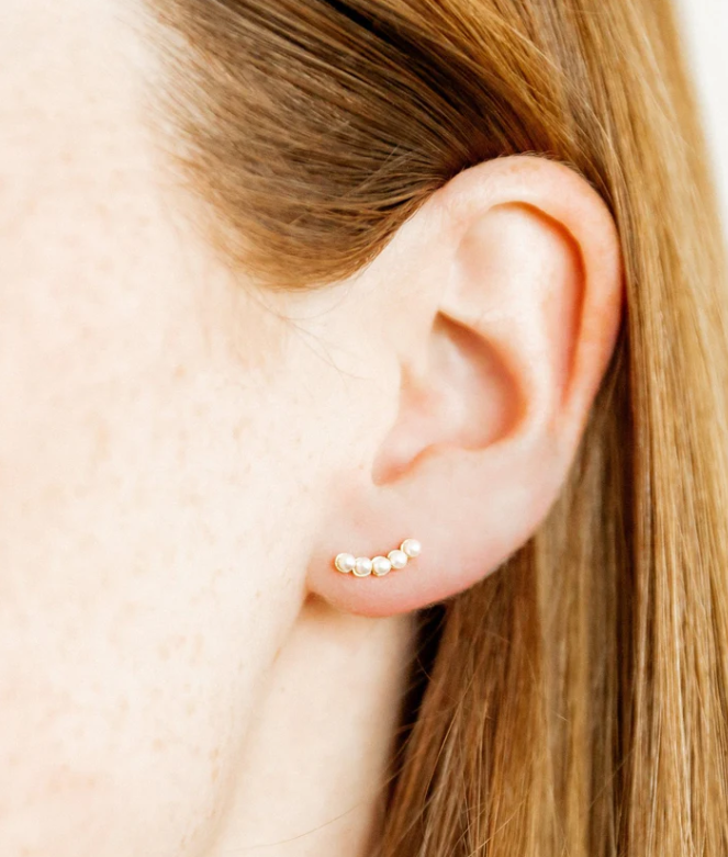 Screwback Stud - Abigail Pearl