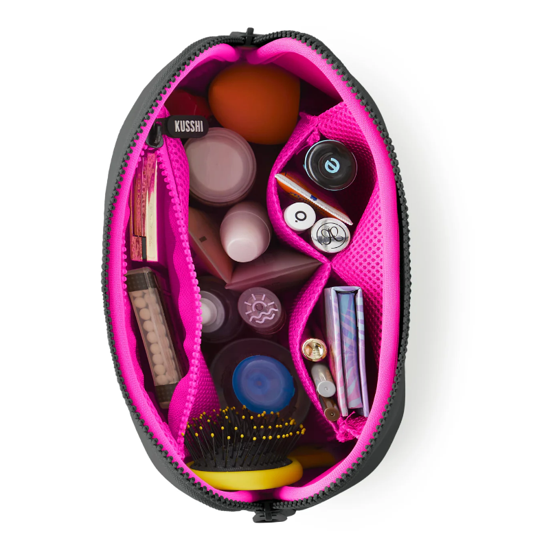 Neoprene Makeup Bag- Black