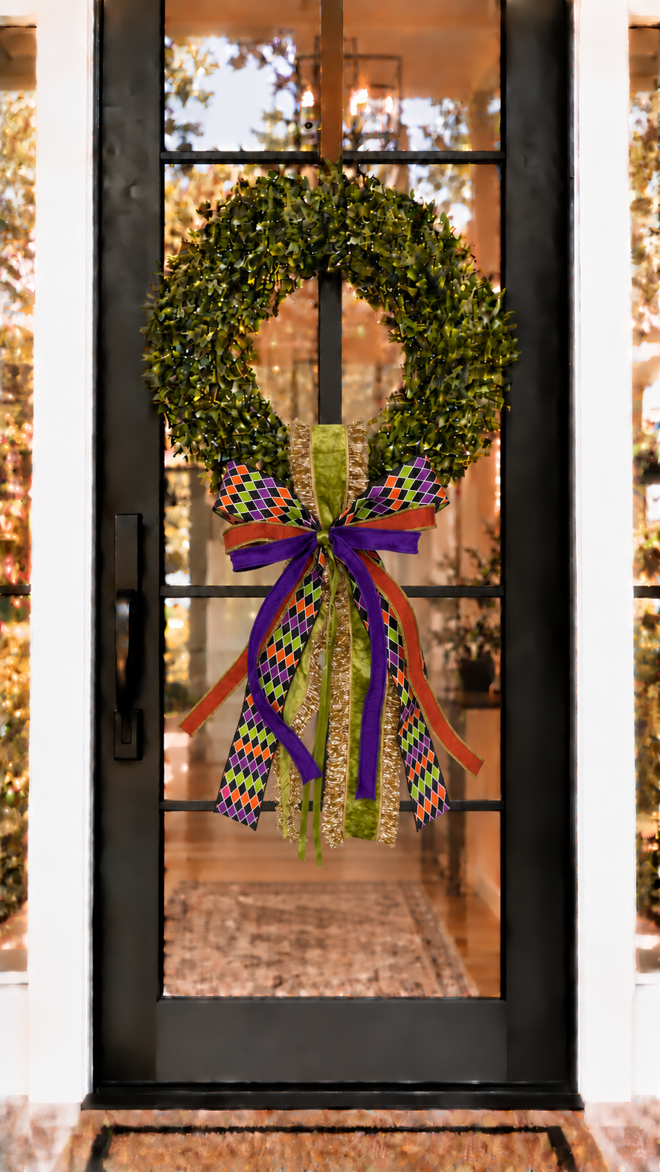 Halloween Diamond Sash & Bow