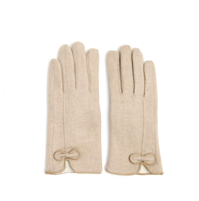 Bow Glove- Tan