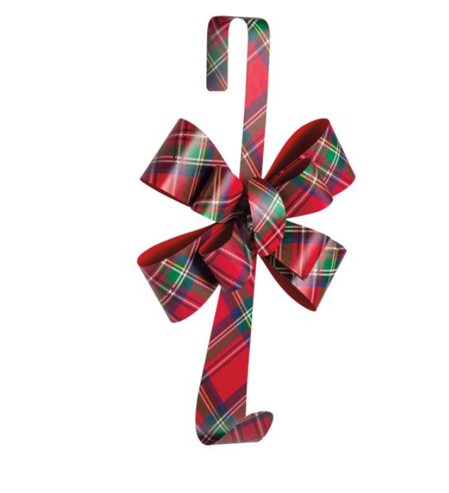 Tartan Bow Wreath Hanger