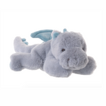 Plush dragon toy on a white background