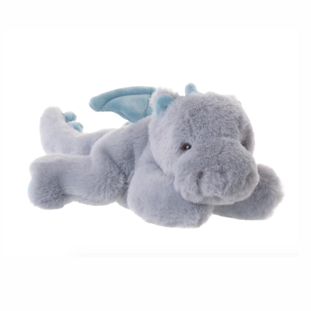 Plush dragon toy on a white background