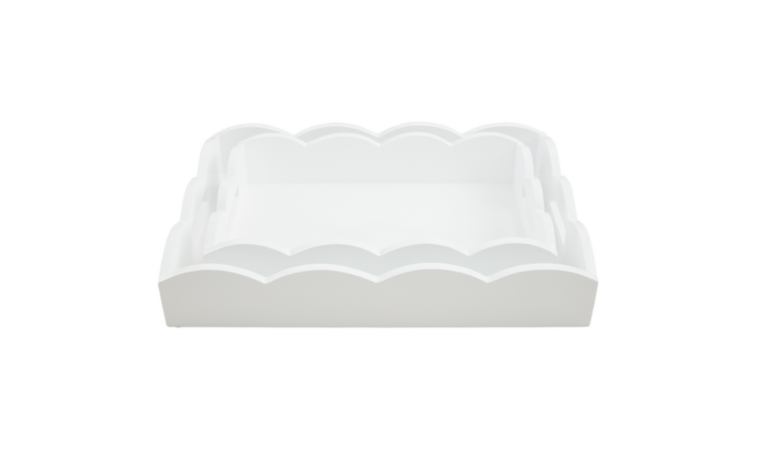 Scalloped Lacquer Tray