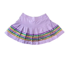 Youth Sequin Skort Lavender