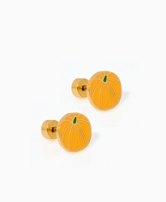 Screwback Stud - Knox Pumpkin